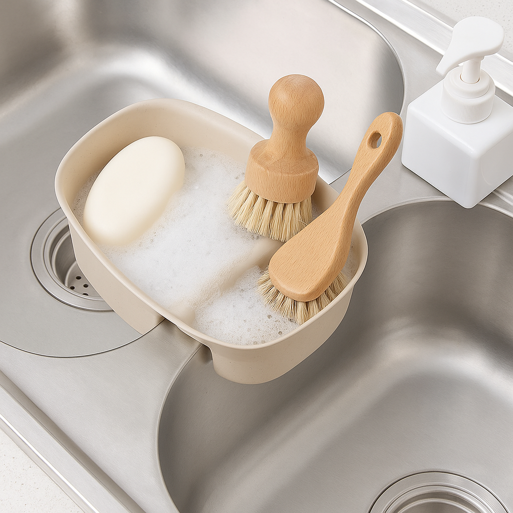 MultiFunctional Sink Drain Hanging Basket – Filter, Rinse & Storage Organizer