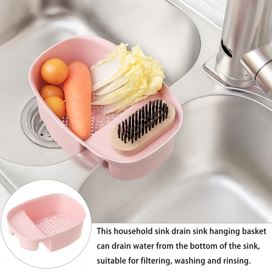 MultiFunctional Sink Drain Hanging Basket – Filter, Rinse & Storage Organizer