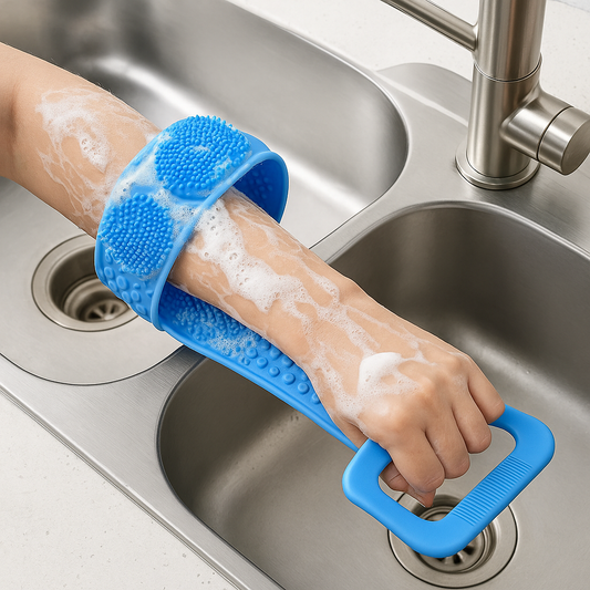 Silicone Bath Belt – Exfoliating & Massage Scrubber